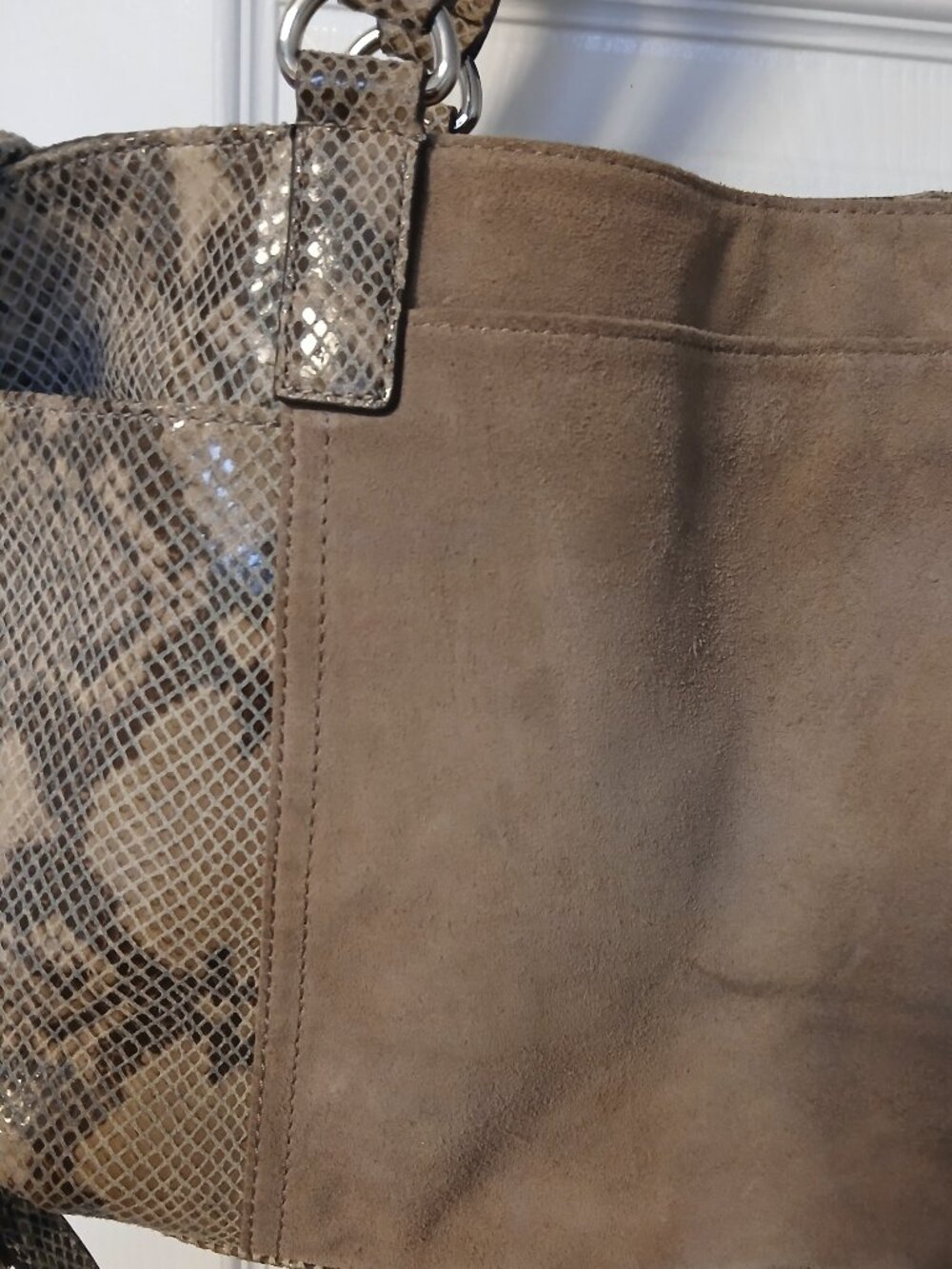 Michael Kors Snake Suede Bag - Picture 4 of 13